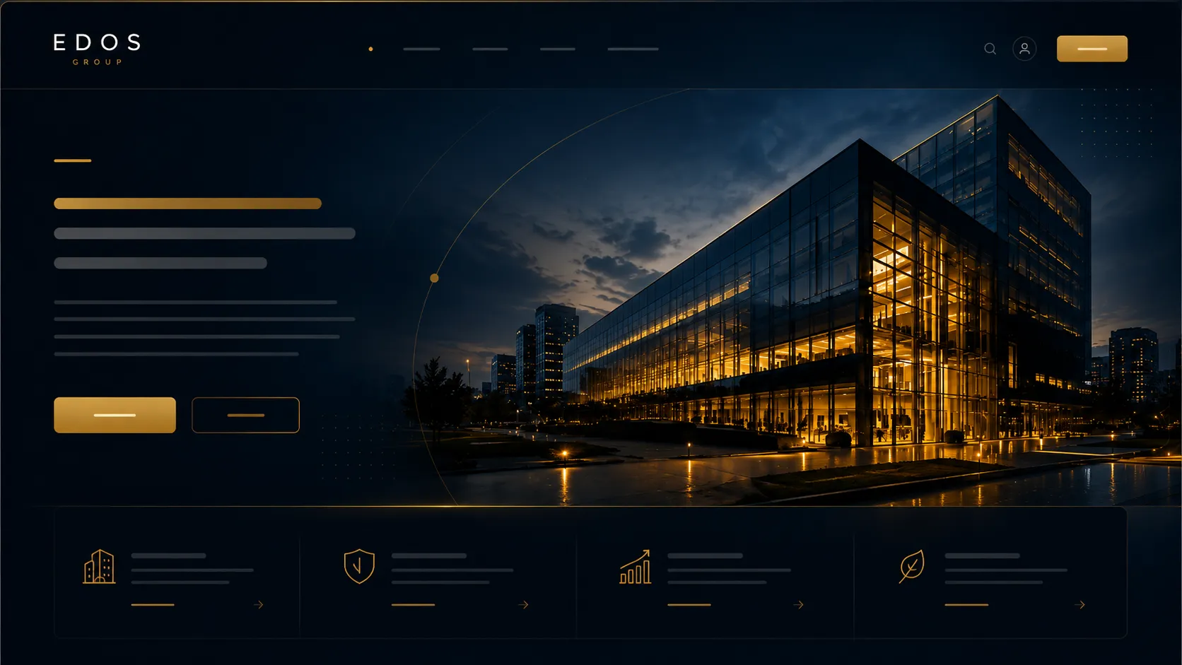 Página web desarrollada por EDOS GROUP en una laptop