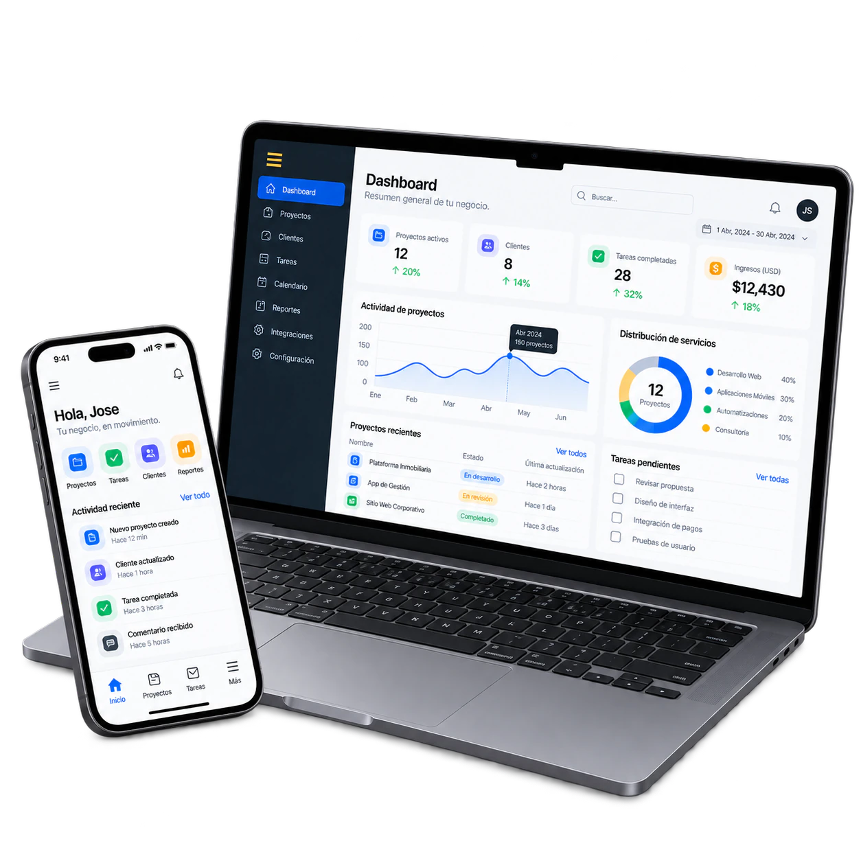 Desarrollo de aplicaciones web y móviles multiplataforma